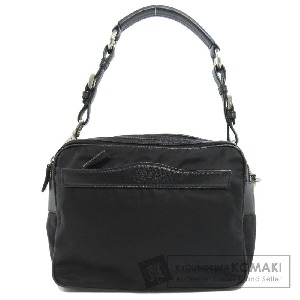 Prada One Shoulder Hobo Bag Logo Black